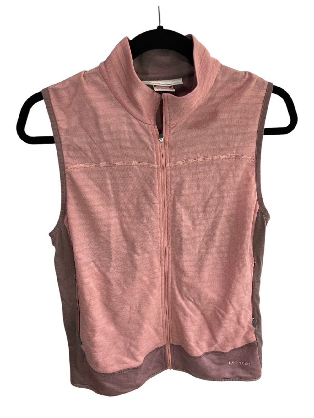 Icebreaker Women's Merino Blend 300 RealFleece™ Descender Vest small Pink Mauve